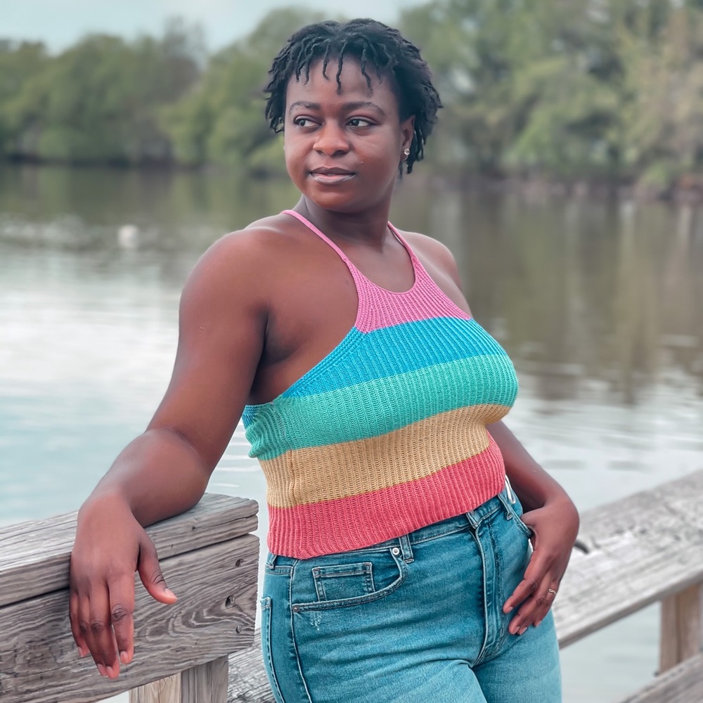 Multi-color Knit Top - Picture 5 of 5